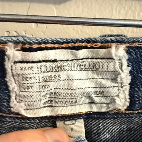 Current/Elliott The Boyfriend Dark Blue Straight Jeans Woman 27 - Picture 2 of 10